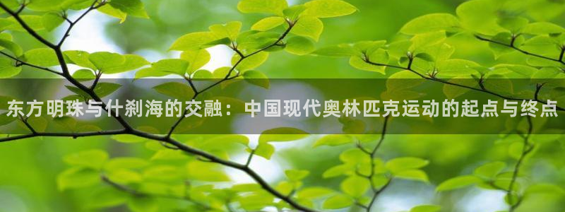 关键词：东方明珠与什刹海的交融：中国现代奥林匹克运动的起点与终点